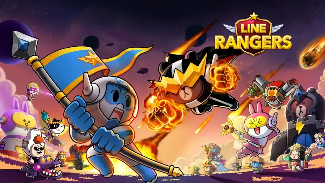 LINE Rangers: Brown-Cony Wars! [МОД: Деньги, Монеты и Меню MOD] Screenshot 5