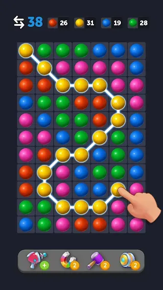 Bubble Link - Connect & Match (Бабл Линк) [МОД: Меню, Бесконечные монеты и Открытые уровни] Screenshot 1