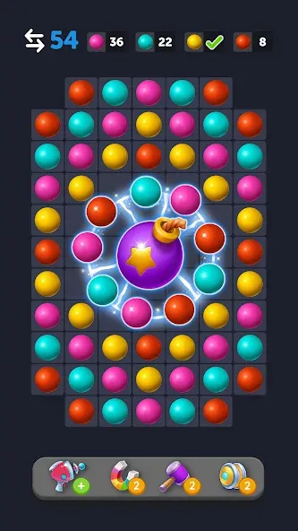 Bubble Link - Connect & Match (Бабл Линк) [МОД: Меню, Бесконечные монеты и Открытые уровни] Screenshot 2