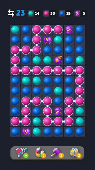 Bubble Link - Connect & Match (Бабл Линк) [МОД: Меню, Бесконечные монеты и Открытые уровни] Screenshot 3
