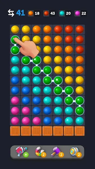 Bubble Link - Connect & Match (Бабл Линк) [МОД: Меню, Бесконечные монеты и Открытые уровни] Screenshot 4