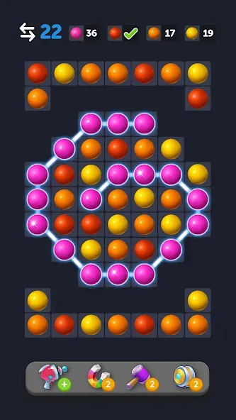 Bubble Link - Connect & Match (Бабл Линк) [МОД: Меню, Бесконечные монеты и Открытые уровни] Screenshot 5