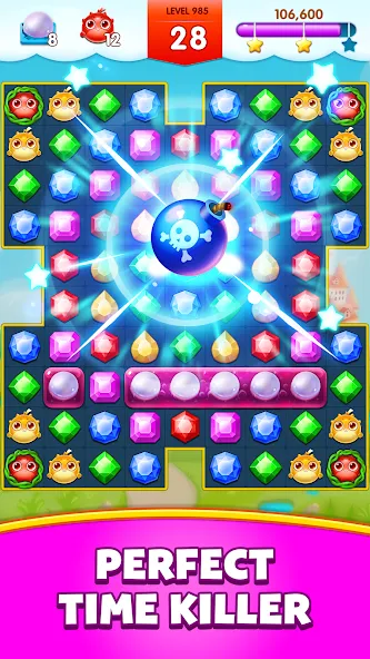 Jewels Legend - Match 3 Puzzle (Джуэл Легенд) [МОД: Меню, Бесконечные монеты и Открытые уровни] Screenshot 4