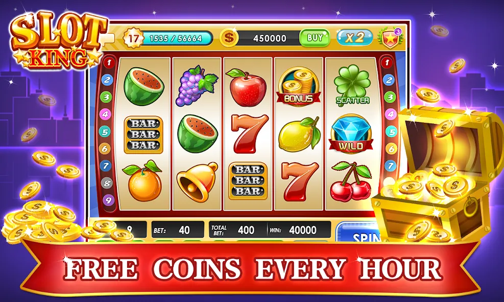 Slots Machines - Vegas Casino [МОД: Много денег, Монет и Все открыто] Screenshot 1