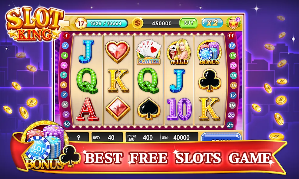 Slots Machines - Vegas Casino [МОД: Много денег, Монет и Все открыто] Screenshot 3