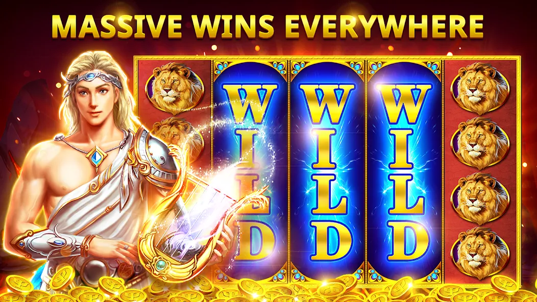 Slots Myth - Slot Machines [МОД: Много монет, Открытые уровни и Мега MOD] Screenshot 3