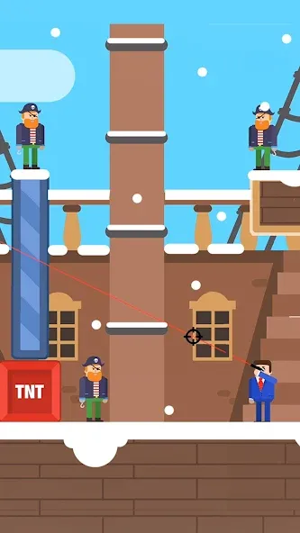 Mr Bullet - Spy Puzzles [МОД: Меню, Бесконечные монеты и Открытые уровни] Screenshot 4