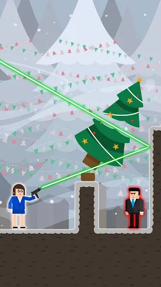 Mr Bullet - Spy Puzzles [МОД: Меню, Бесконечные монеты и Открытые уровни] Screenshot 5