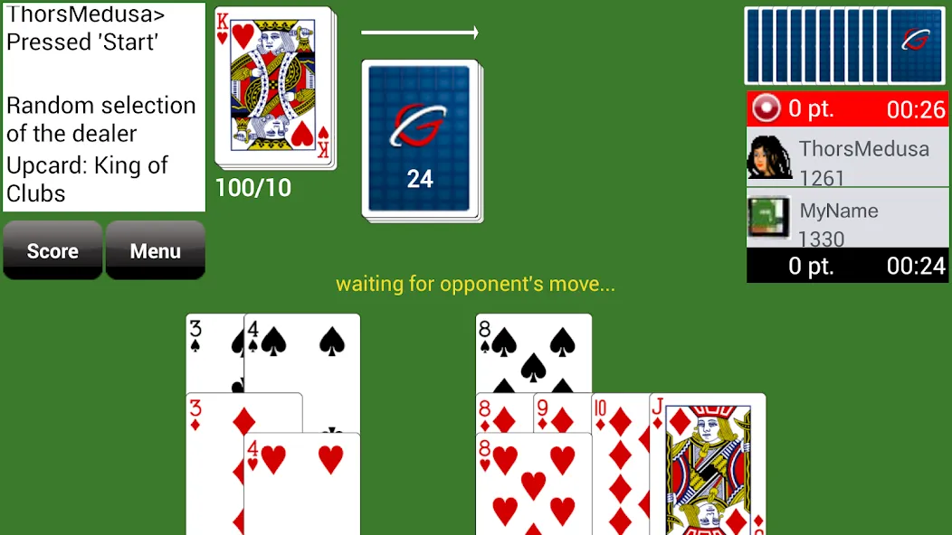 Gin Rummy GC Online (Джин Рамми Онлайн) [МОД: Меню, Бесконечные монеты и Открытые уровни] Screenshot 1