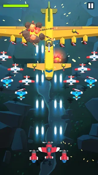 Burning Sky: Aircraft Combat (Бернинг Скай) [МОД: Бесконечные деньги, Монеты и Мега MOD] Screenshot 5