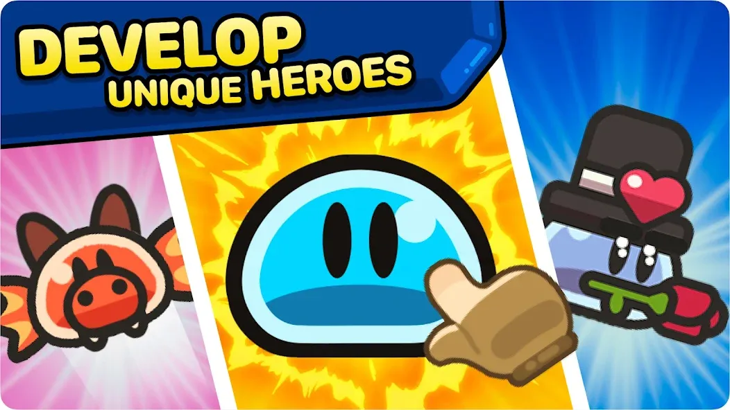 Legend of Slime: Idle RPG War (Легенда о слизи) [МОД: Все открыто, Дополнительные деньги и Меню MOD] Screenshot 1