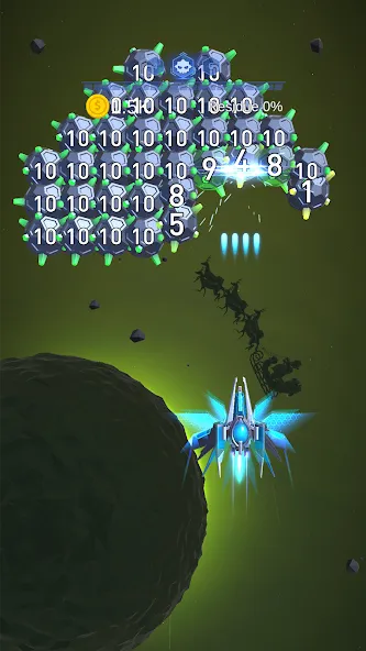 Dust Settle 3D - Galaxy Attack (Даст Сеттл 3Д) [МОД: Бесконечные деньги, Монеты и Мега MOD] Screenshot 2