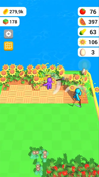 Farm Land - Farming life game (Фарм Лэнд) [МОД: Много монет, Открытые уровни и Мега MOD] Screenshot 3