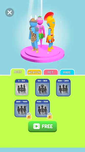 Crowd Evolution! [МОД: Все открыто, Дополнительные деньги и Меню MOD] Screenshot 5