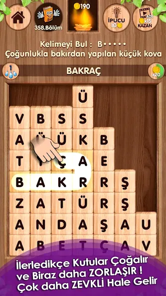 Düşen! Kelime Oyunu [МОД: Меню, Бесконечные монеты и Открытые уровни] Screenshot 5
