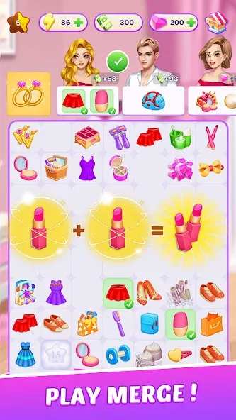 Love Paradise - Merge Makeover (Лав Парадайз) [МОД: Все открыто, Дополнительные деньги и Меню MOD] Screenshot 5