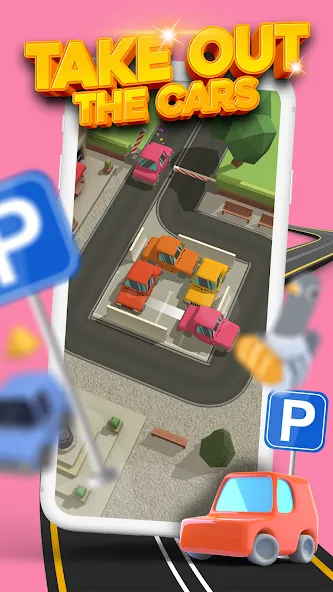 Parking Jam 3D (Парковочный затор 3D) [МОД: Много денег, Монет и Все открыто] Screenshot 1