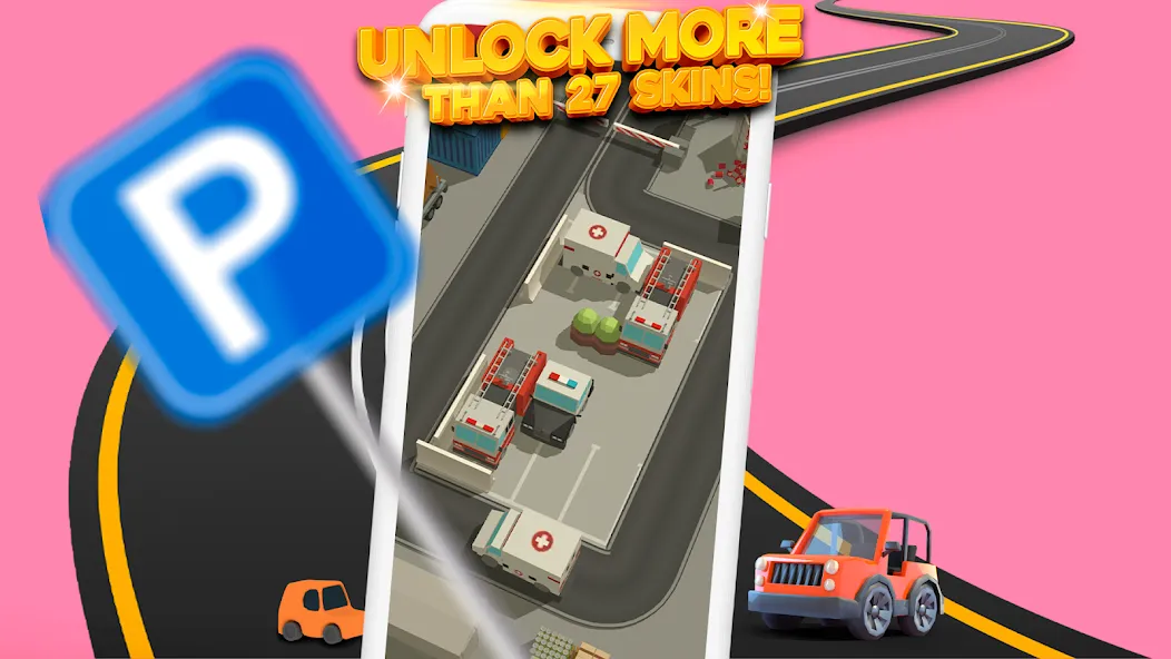 Parking Jam 3D (Парковочный затор 3D) [МОД: Много денег, Монет и Все открыто] Screenshot 3