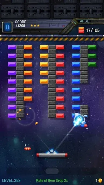 Brick Breaker Star: Space King [МОД: Много монет, Открытые уровни и Мега MOD] Screenshot 4