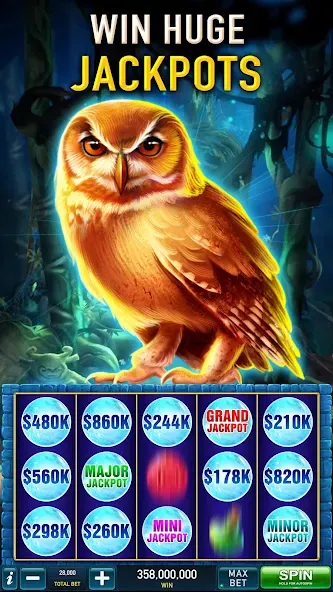 Slots Cash:Vegas Slot Machines (Слотс Кэш) [МОД: Все открыто, Дополнительные деньги и Меню MOD] Screenshot 2