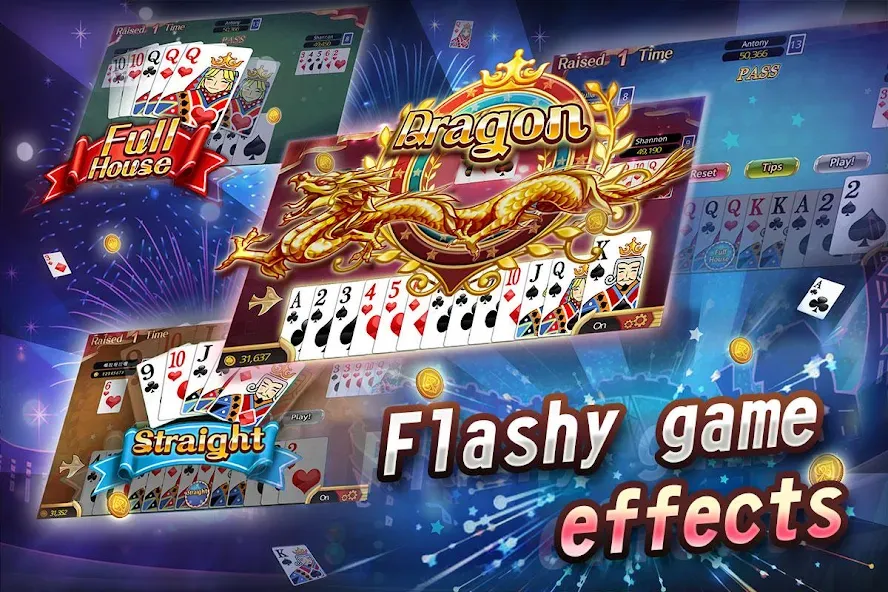 Fun Big 2 Taiwan: Card Craze (Фан Биг 2 Тайвань) [МОД: Много монет, Открытые уровни и Мега MOD] Screenshot 2