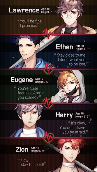 Dangerous Fellows:Otome Dating [МОД: Много денег, Монет и Все открыто] Screenshot 3