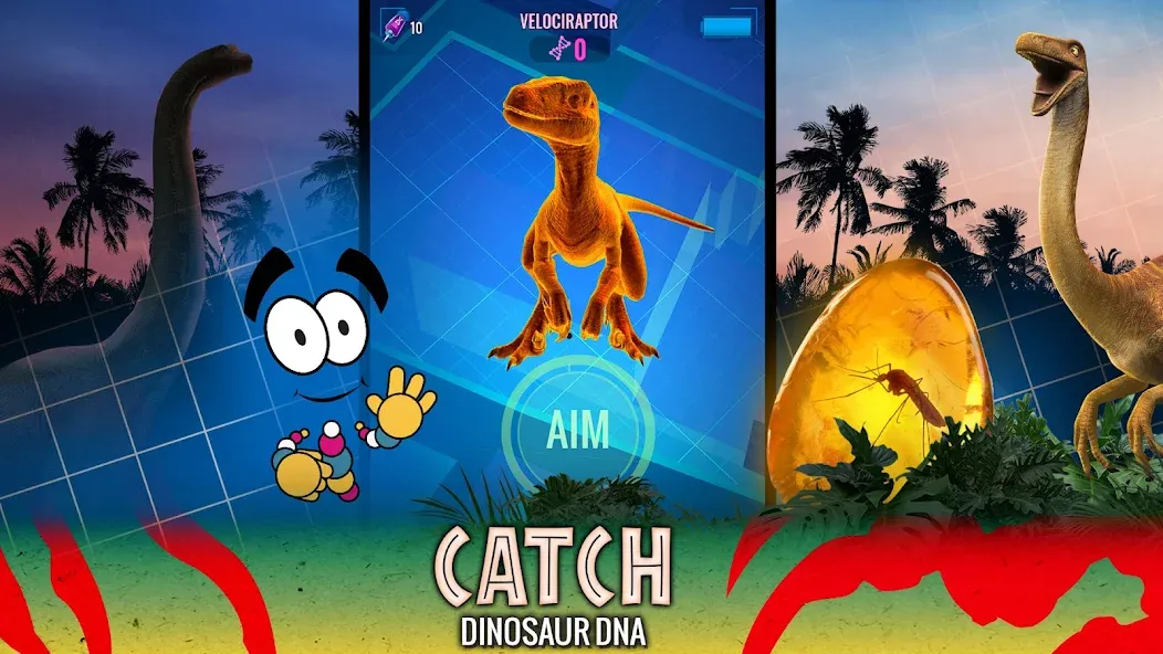 Jurassic World Alive (Джурассик Ворлд) [МОД: Меню, Бесконечные монеты и Открытые уровни] Screenshot 3