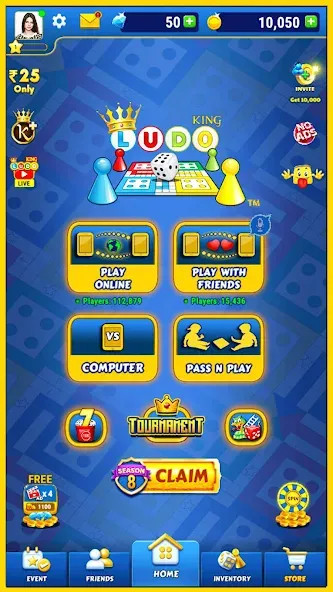 Ludo King™ (Лудо Кинг) [МОД: Много денег, Монет и Все открыто] Screenshot 5