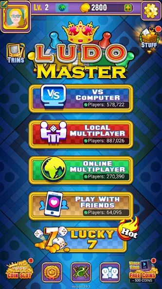 Ludo Master™ - Ludo Board Game (Лудо Мастер) [МОД: Меню, Бесконечные монеты и Открытые уровни] Screenshot 4