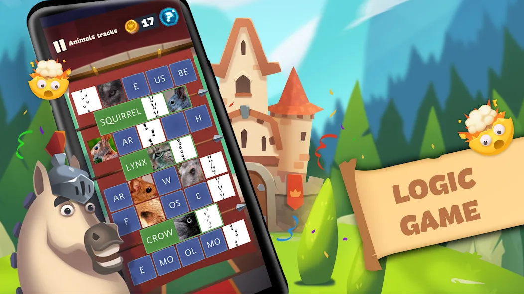 Word Logic - Brain Game Puzzle [МОД: Меню, Бесконечные монеты и Открытые уровни] Screenshot 1