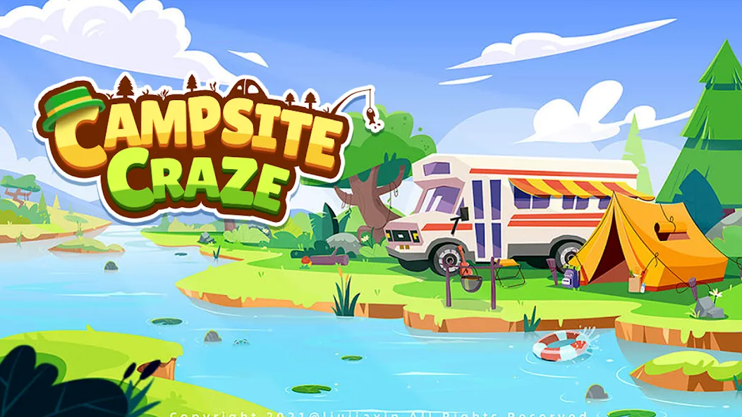 Campsite Craze: Puzzle Merge (Кемпинговая Лихорадка) [МОД: Все открыто, Дополнительные деньги и Меню MOD] Screenshot 1
