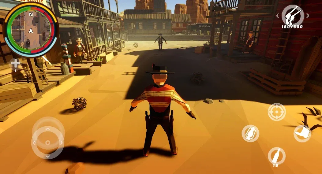West Cowboy Western Polygon [МОД: Меню, Бесконечные монеты и Открытые уровни] Screenshot 5