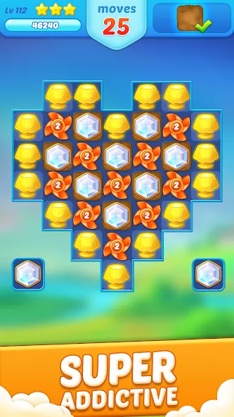 Jewel Crush™ - Match 3 Legend [МОД: Бесконечные деньги, Монеты и Мега MOD] Screenshot 1