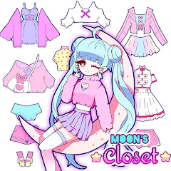 Скачать Moon's Closet dress up game [МОД: Бесконечные деньги, Монеты и Мега MOD] | Взлом Moon's Closet dress up game на Андроид