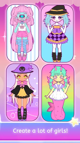 Mimistar dress up chibi doll (Министар) [МОД: Много денег, Монет и Все открыто] Screenshot 4
