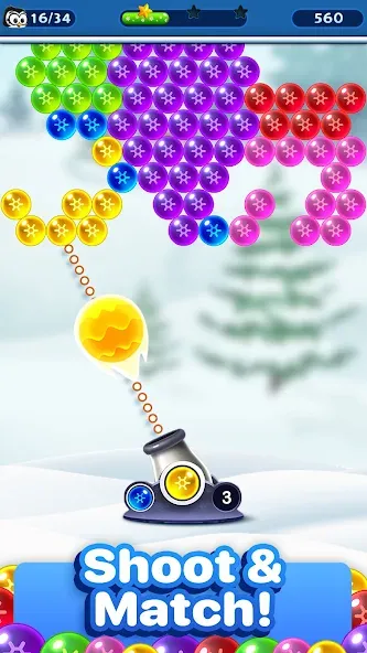 Bubble Pop Games: Shooter Cash [МОД: Меню, Бесконечные монеты и Открытые уровни] Screenshot 3