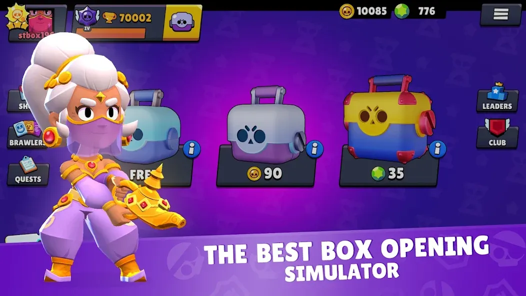 Star Box Simulator for BS [МОД: Деньги, Монеты и Меню MOD] Screenshot 1