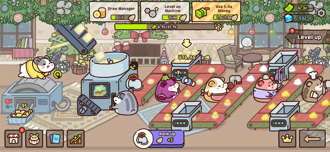 Hamster Cookie Factory [МОД: Меню, Бесконечные монеты и Открытые уровни] Screenshot 5