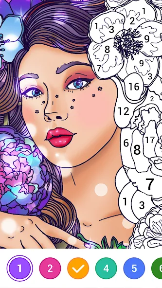 Magic Paint: Color by number (Магик Пейнт) [МОД: Меню, Бесконечные монеты и Открытые уровни] Screenshot 1