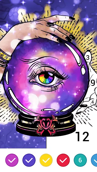 Magic Paint: Color by number (Магик Пейнт) [МОД: Меню, Бесконечные монеты и Открытые уровни] Screenshot 4