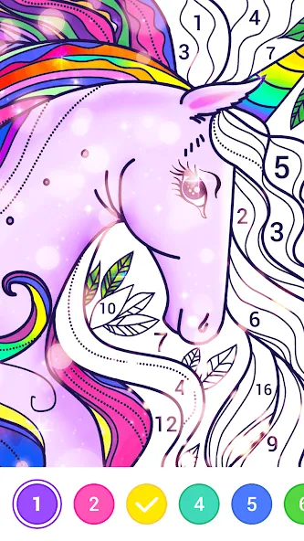 Magic Paint: Color by number (Магик Пейнт) [МОД: Меню, Бесконечные монеты и Открытые уровни] Screenshot 5