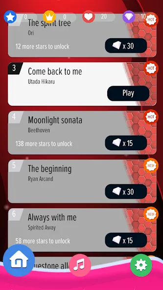 Piano Noir Ladybug Tiles 2 (Пианино Нуар Картинки С кожанкой Жук 2) [МОД: Меню, Бесконечные монеты и Открытые уровни] Screenshot 1