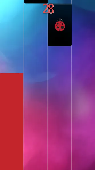 Piano Noir Ladybug Tiles 2 (Пианино Нуар Картинки С кожанкой Жук 2) [МОД: Меню, Бесконечные монеты и Открытые уровни] Screenshot 4
