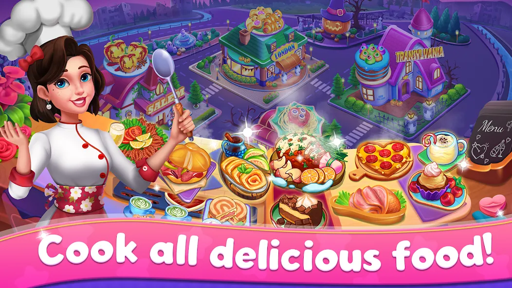 Mom's Kitchen : Cooking Games [МОД: Много монет, Открытые уровни и Мега MOD] Screenshot 2