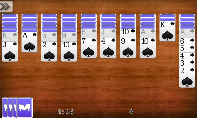 Spider Solitaire [МОД: Много денег, Монет и Все открыто] Screenshot 2