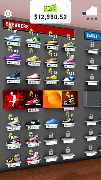 Sneaker Art! - Coloring Games [МОД: Много монет, Открытые уровни и Мега MOD] Screenshot 4