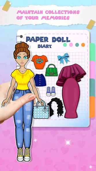 Paper Doll Dress up Games [МОД: Бесконечные деньги, Монеты и Мега MOD] Screenshot 2