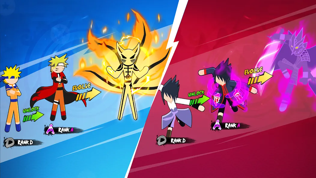 Stick Ninja Fight (Стикман Ниндзя Файт) [МОД: Деньги, Монеты и Меню MOD] Screenshot 2