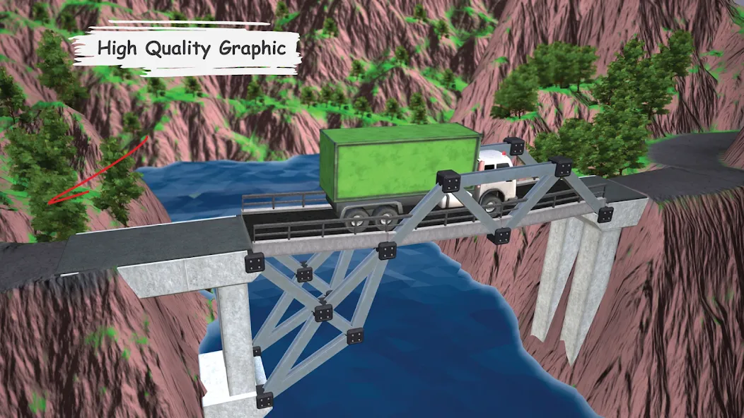 Bridgezz: Bridge Construction (Бриджзз) [МОД: Много монет, Открытые уровни и Мега MOD] Screenshot 1