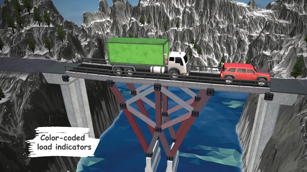 Bridgezz: Bridge Construction (Бриджзз) [МОД: Много монет, Открытые уровни и Мега MOD] Screenshot 2